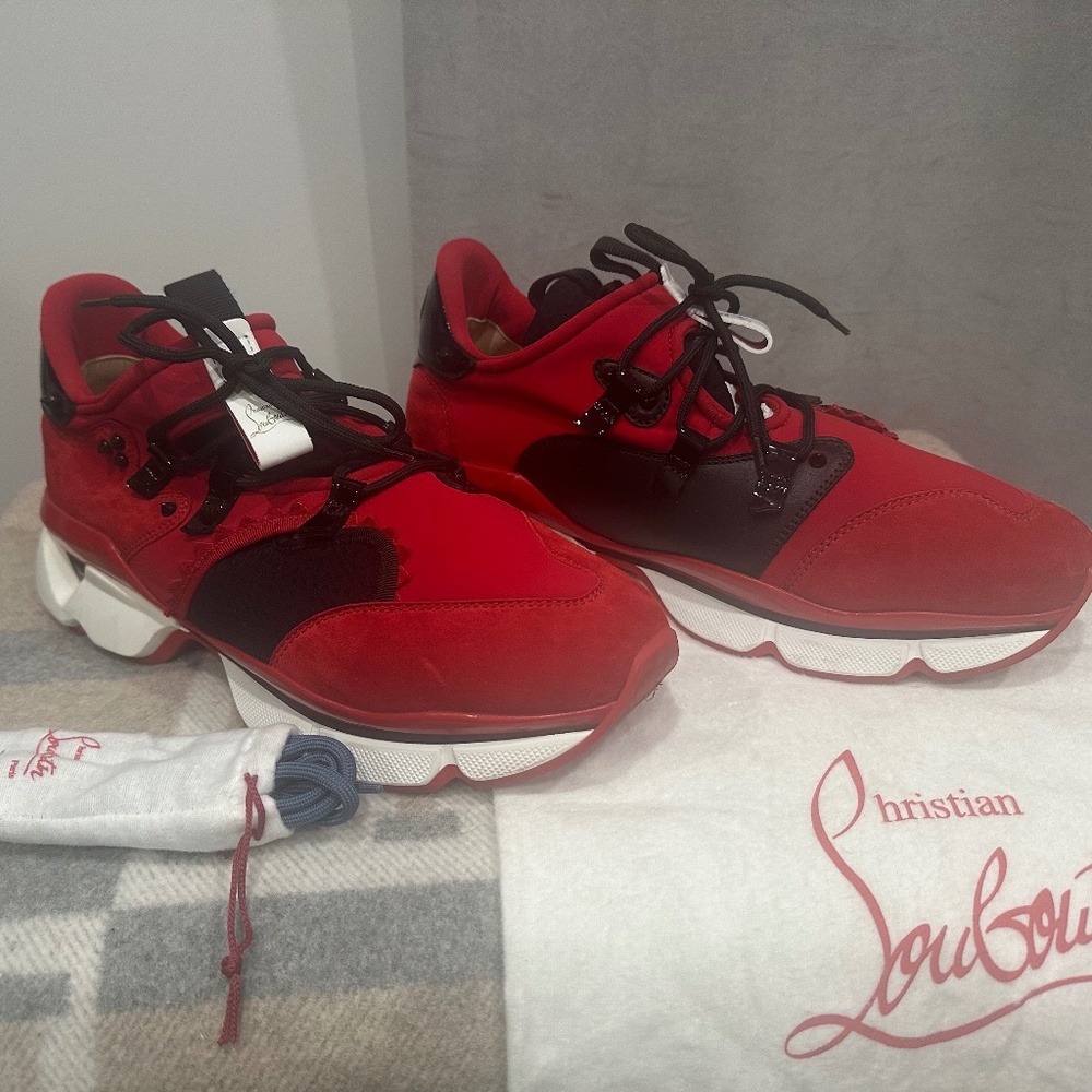 Christian Louboutin Men's lace up runners sneakers